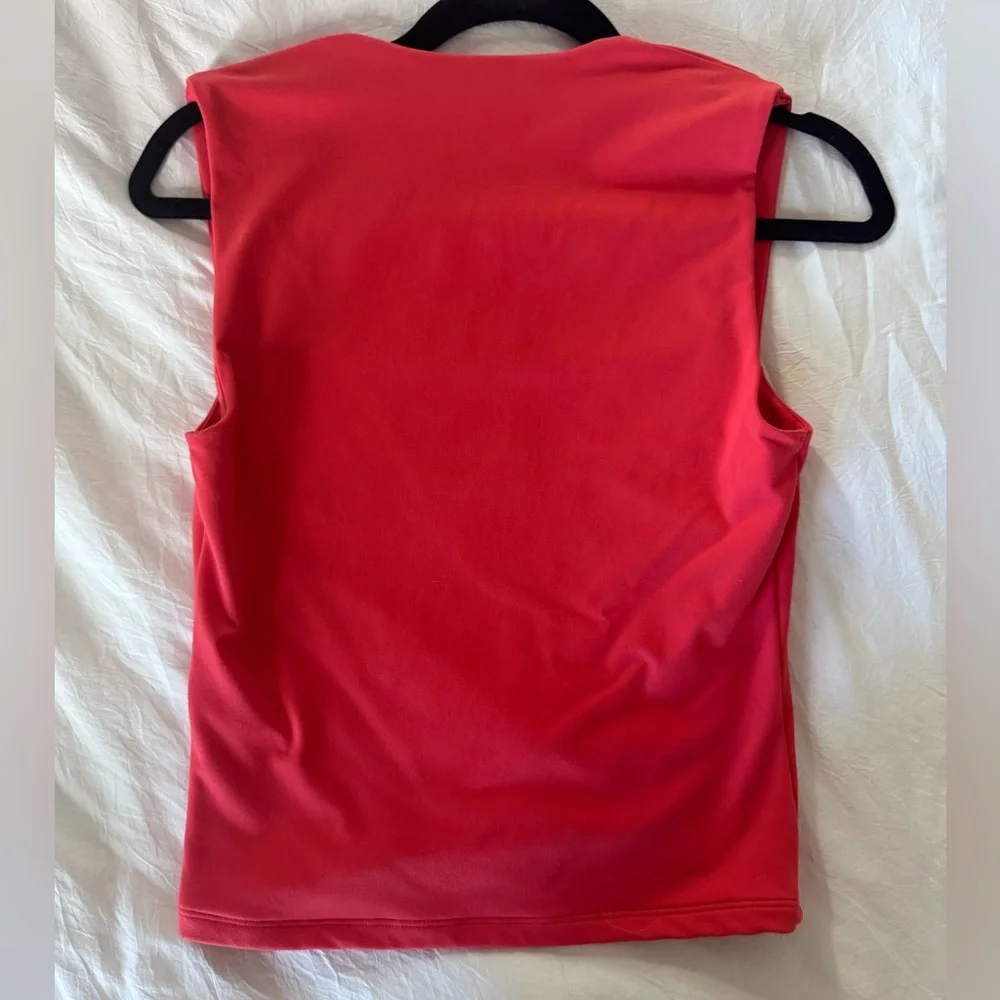 Abercrombie Red Square Neck Portrait Soft A&F Collection Tank Top - M - Picture 3 of 4